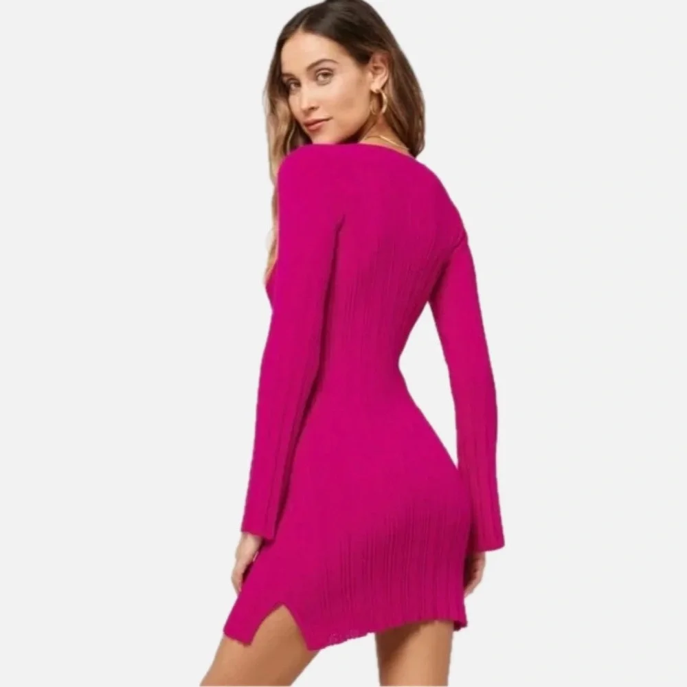 L*Space Wailea cover up Fuschia/pink - Picture 2 of 8